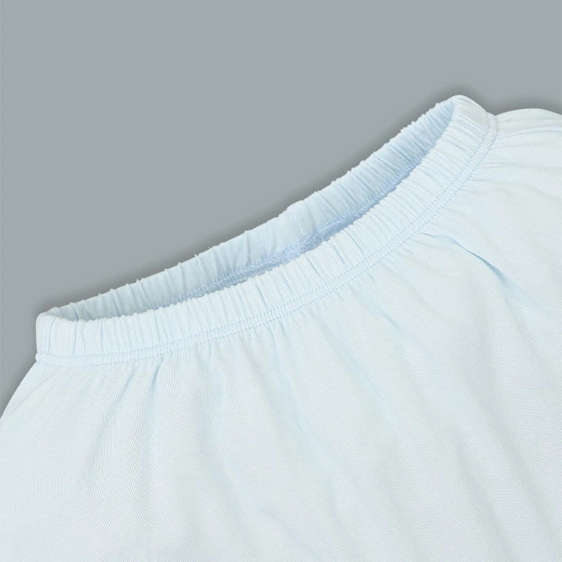 Bộ tay ngắn La Pomme bạn nhỏ lém lỉnh màu xanh 10