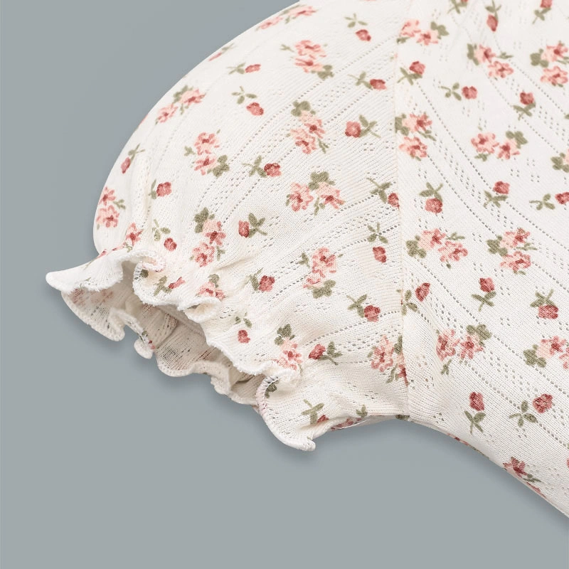 Bộ tay ngắn La Pomme mùa hoa nhí yêu thương màu kem 5