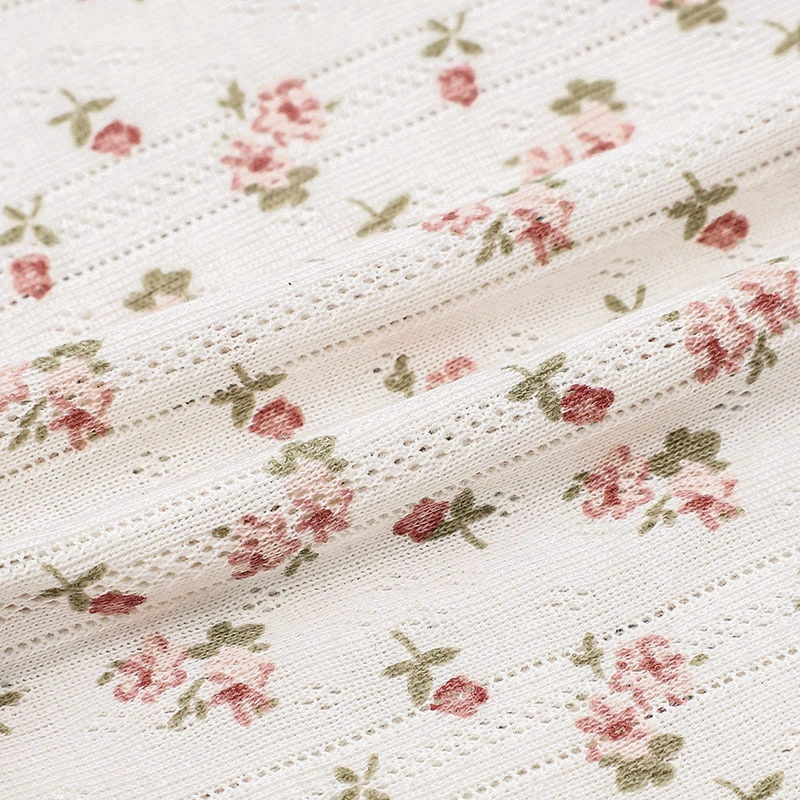 Bộ tay ngắn La Pomme mùa hoa nhí yêu thương màu kem 10