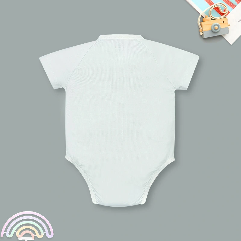 Bodysuit tay ngắn La Pomme bé cún lông mềm màu trắng 7