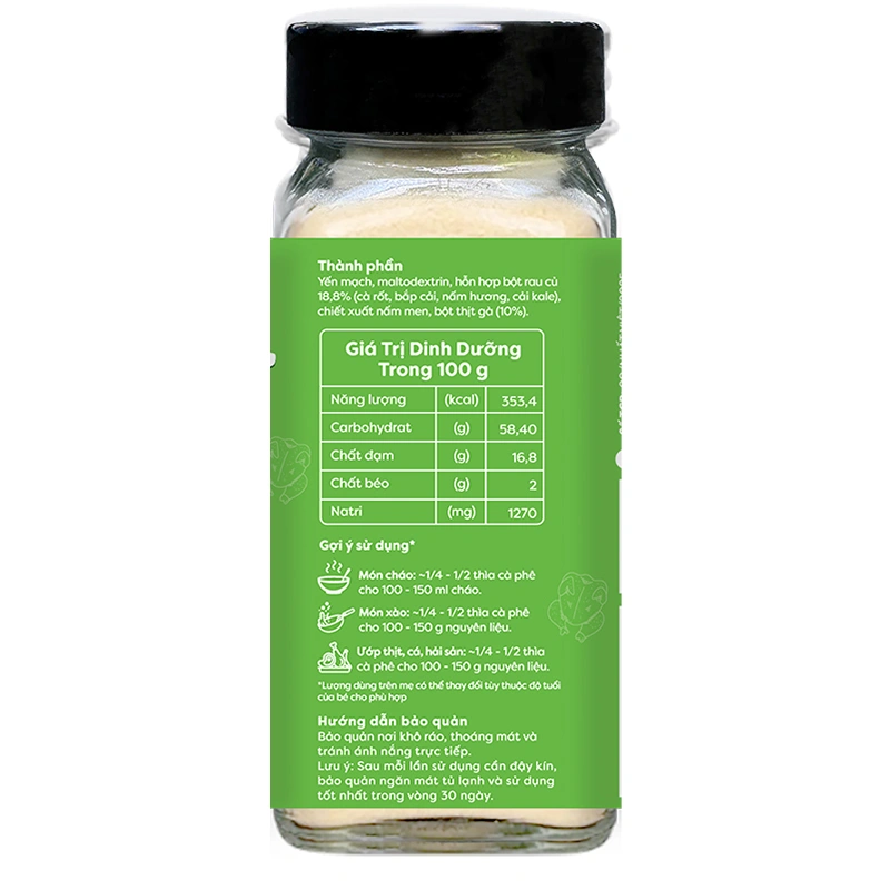Bột nêm Anpaso vị thịt heo rong biển hũ 50g (từ 6 tháng) 9