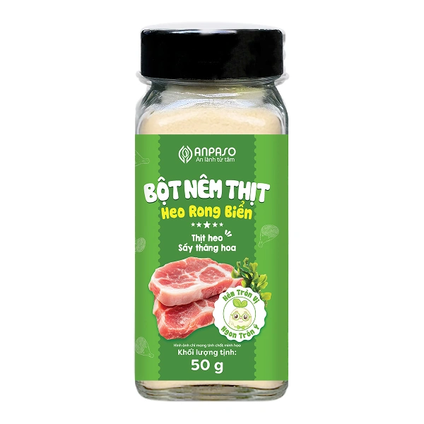Bột nêm Anpaso vị thịt heo rong biển hũ 50g (từ 6 tháng)