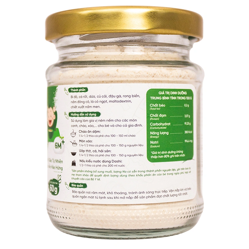 Bột nêm Lê Gia vị rau củ hũ 60g (từ 6 tháng) 2