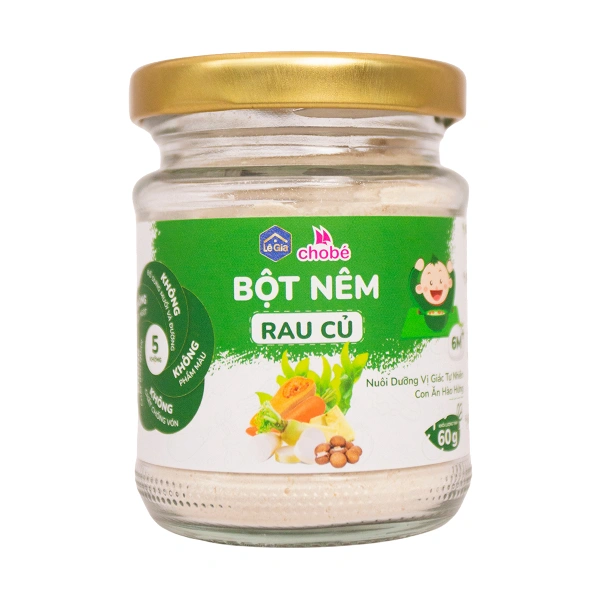 Bột nêm Lê Gia vị rau củ hũ 60g (từ 6 tháng)
