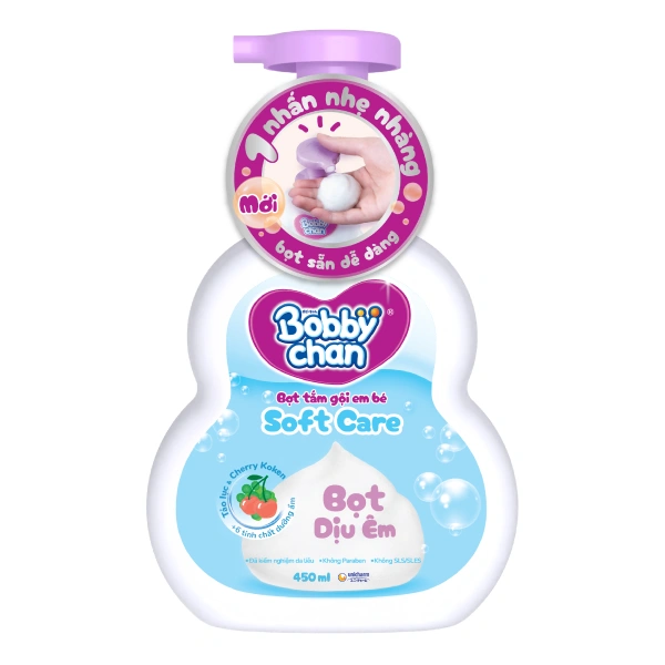 Bọt tắm & gội 2in1 cho bé BobbyChan Soft Care