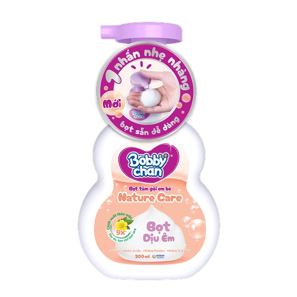 Bọt tắm & gội 2in1 cho bé BobbyChan Nature Care