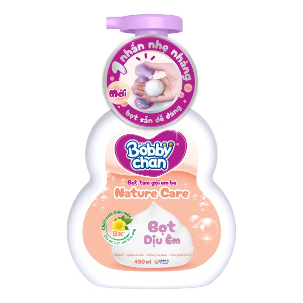 Bọt tắm & gội 2in1 cho bé BobbyChan Nature Care