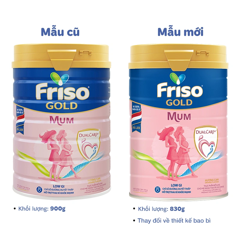 Sữa bầu Friso Gold Mum hương cam 400g 15