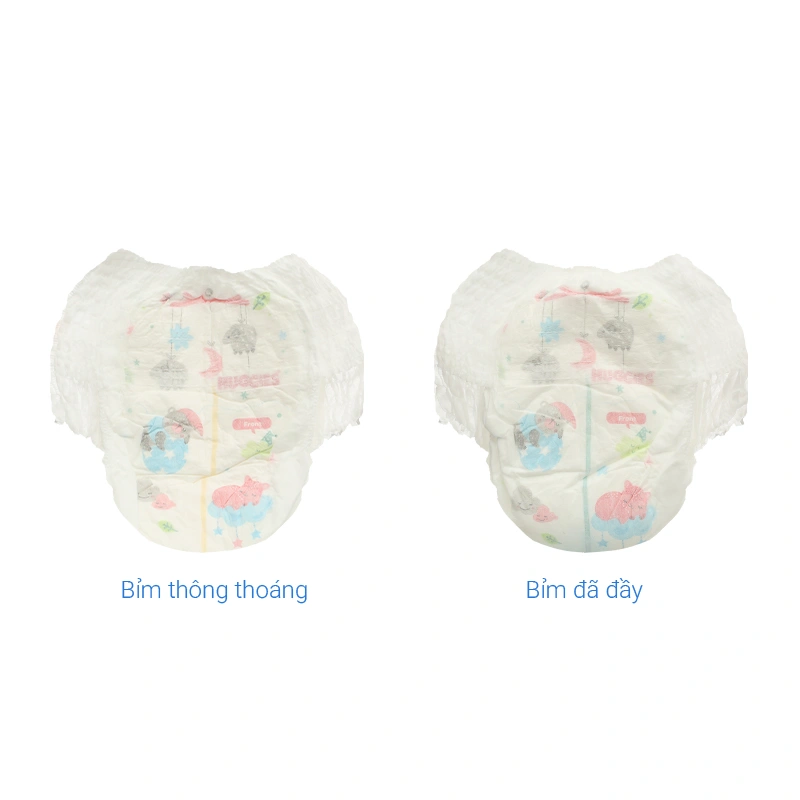 Combo 2 tã quần Huggies Nature made Overnite size M 58 miếng/bịch (6 - 11kg) 13