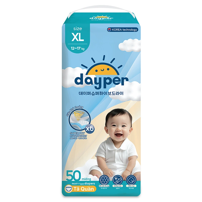 Combo 3 tã quần Dayper size XL 50 miếng/bịch (12 - 17 kg) 2