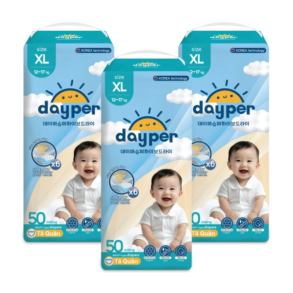 Combo 3 tã quần Dayper size XL