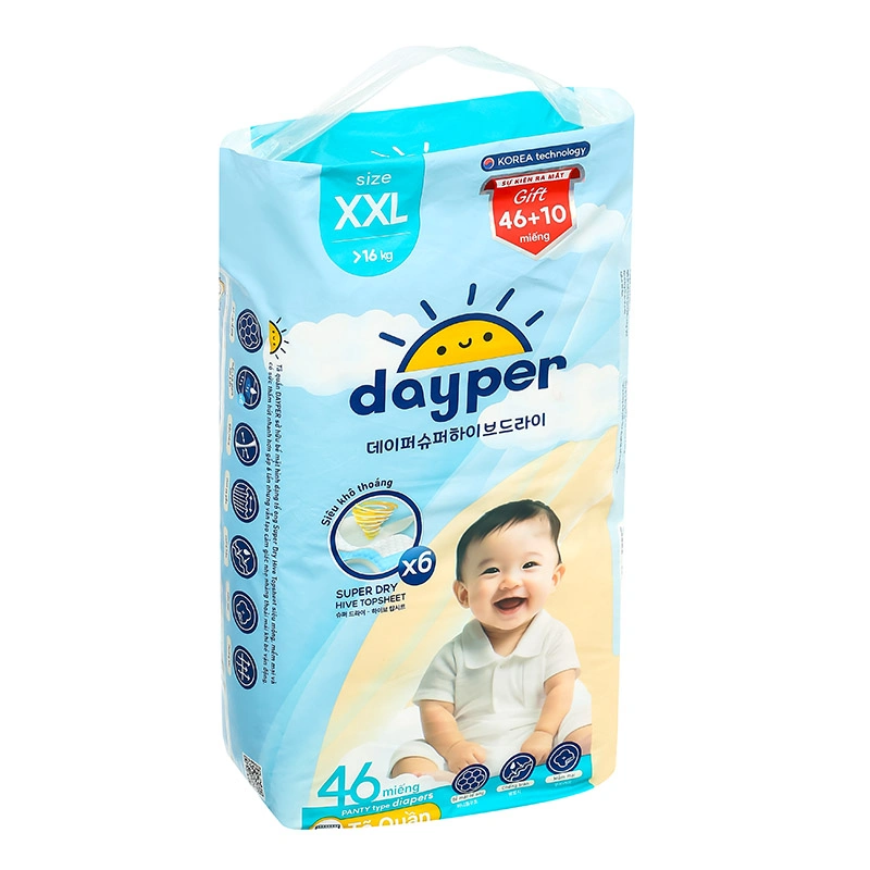 Combo 3 tã quần Dayper size XXL 46 miếng/bịch (từ 16 kg) 4