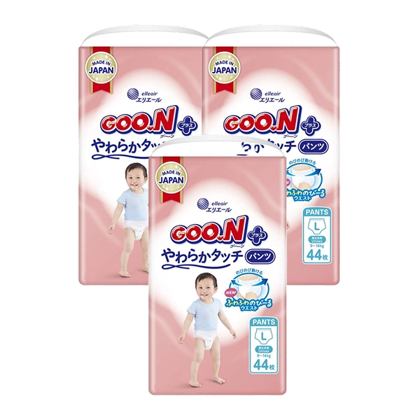 Combo 3 tã quần GOO.N Premium Plus size L - Họa tiết ngẫu nhiên