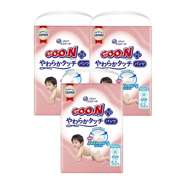 Combo 3 tã quần GOO.N Premium Plus size M - Họa tiết ngẫu nhiên