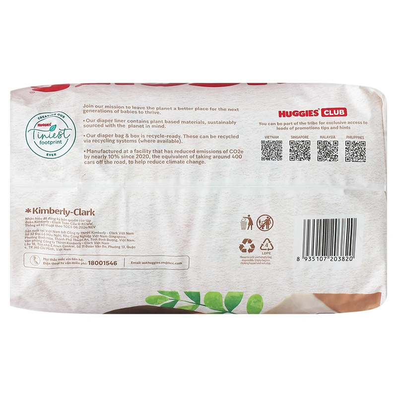 Tã quần Huggies Nature made size L 44 miếng (9 - 14 kg) 18