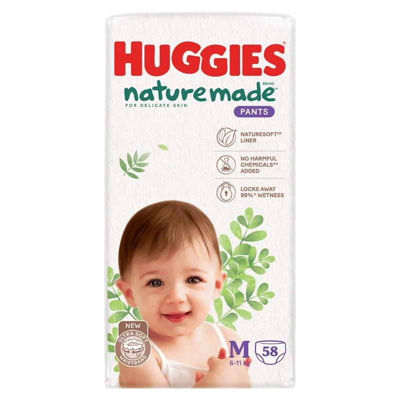 Tã quần Huggies Nature made size M 58 miếng (6 - 11 kg) 16