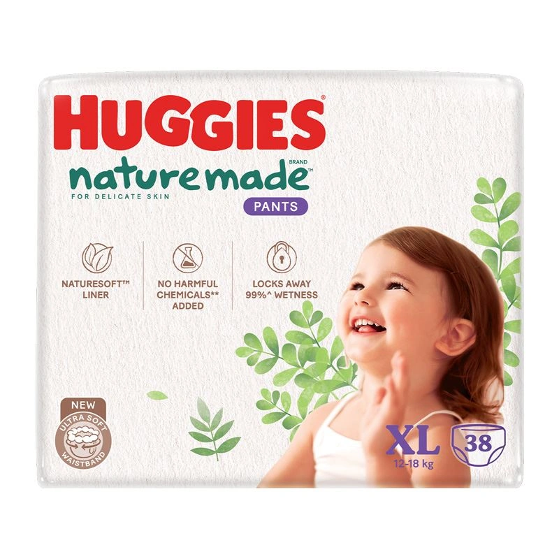 Tã quần Huggies Nature made size XL 38 miếng (12 - 18 kg) 17