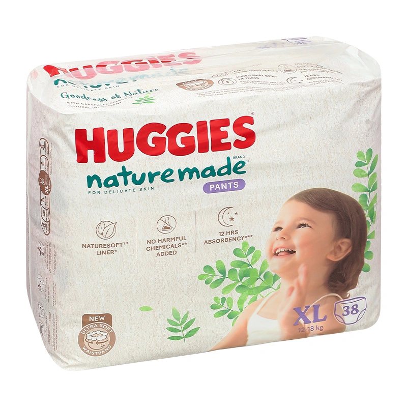 Tã quần Huggies Nature made size XL 38 miếng (12 - 18 kg) 19