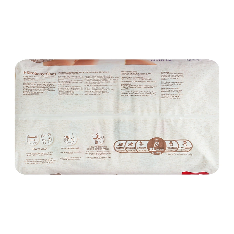 Tã quần Huggies Nature made size XL 38 miếng (12 - 18 kg) 21