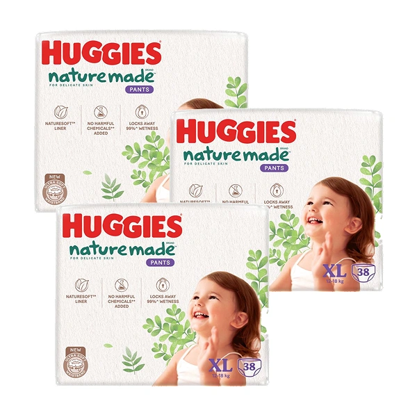 Combo 3 tã quần Huggies Nature made size XL