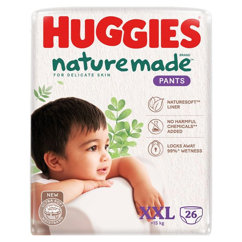 Tã quần Huggies Nature made size XXL 26 miếng (Trên 15 kg) 16
