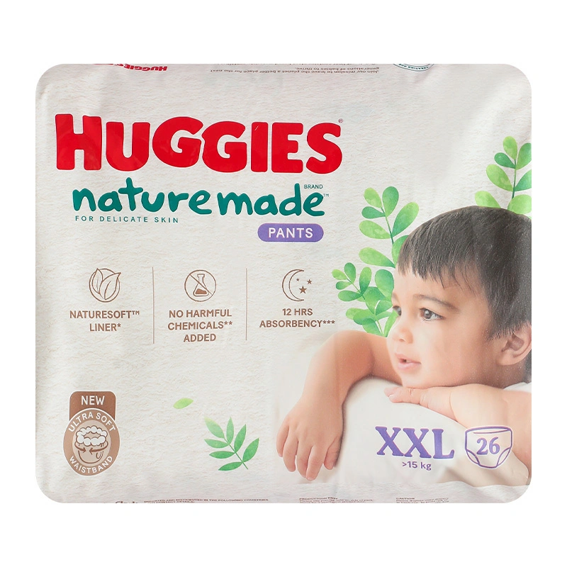 Tã quần Huggies Nature made size XXL 26 miếng (Trên 15 kg) 17