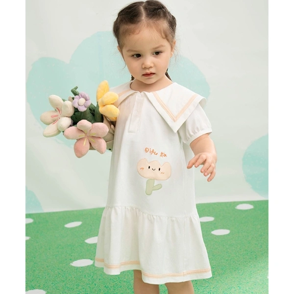 Đầm La Pomme cotton trắng