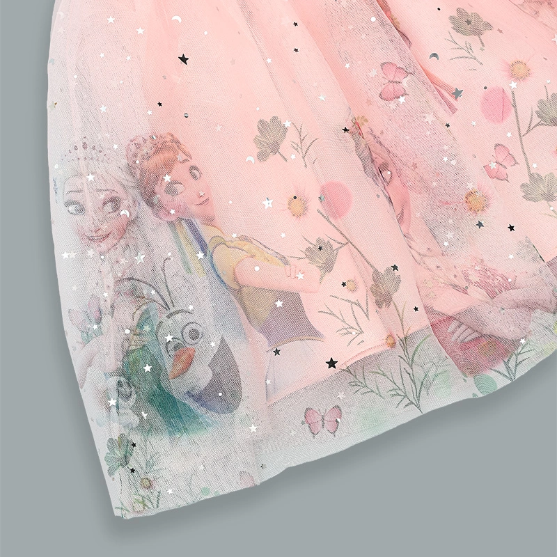 Đầm voan bé gái Rabity 553.010 màu hồng 7