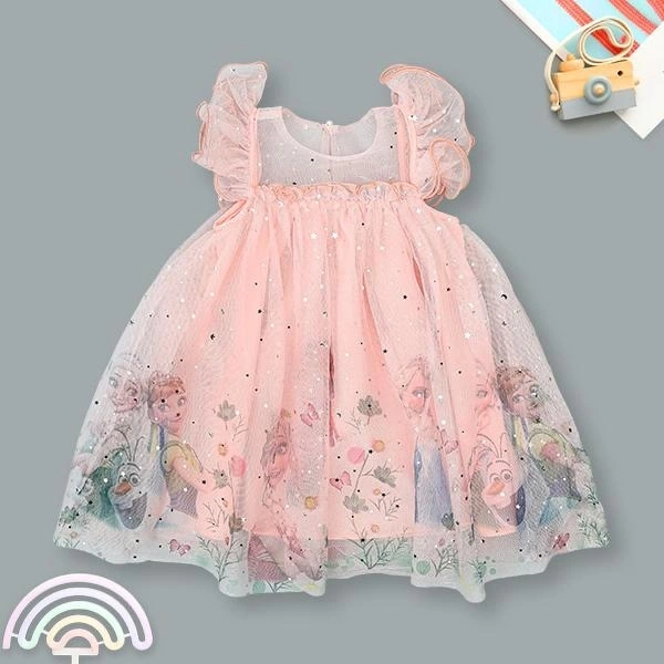 Đầm Rabity cotton hồng