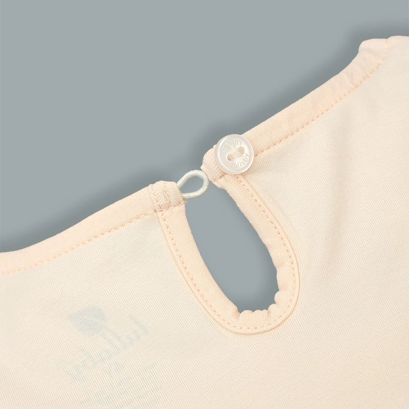 Đồ bộ sát nách bé gái Lullaby NH513N màu be - hồng cam 7