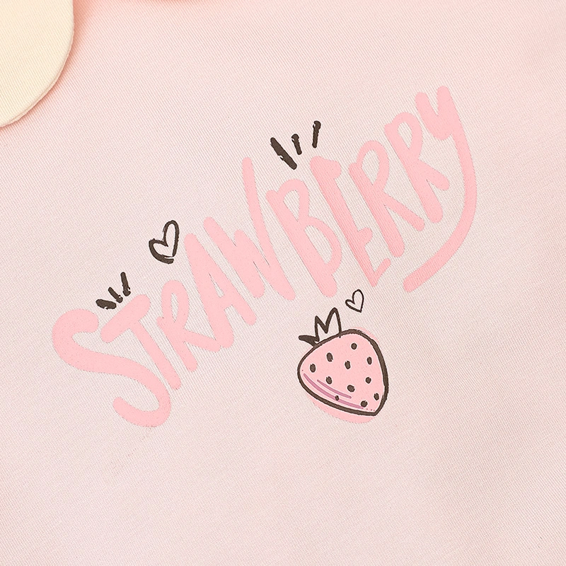 Đồ bộ sát nách bé gái Lullaby NH513N màu be - hồng cam 17