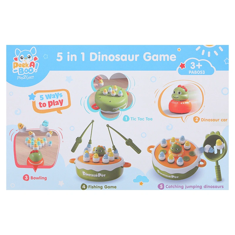 Đồ chơi bắt và câu khủng long 5in1 PEEK A BOO PAB053 19