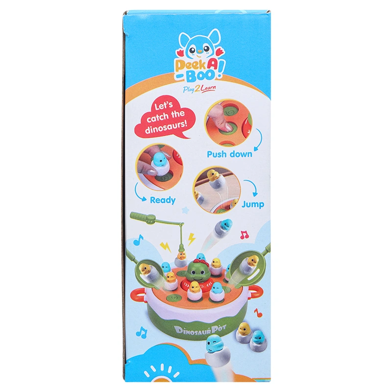 Đồ chơi bắt và câu khủng long 5in1 PEEK A BOO PAB053 5