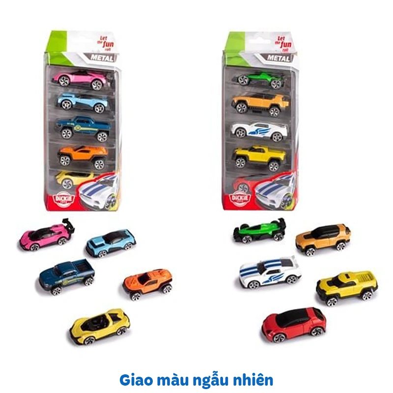 Đồ chơi bộ 5 xe mô hình Dickie Toys Die-Cast Vehicle 4006333093890 - Giao màu ngẫu nhiên 2