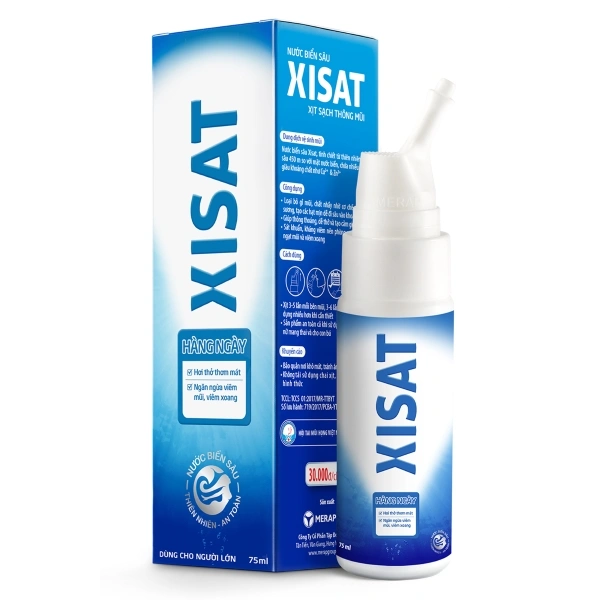 Dung dịch xịt mũi Xisat phòng ngừa viêm xoang