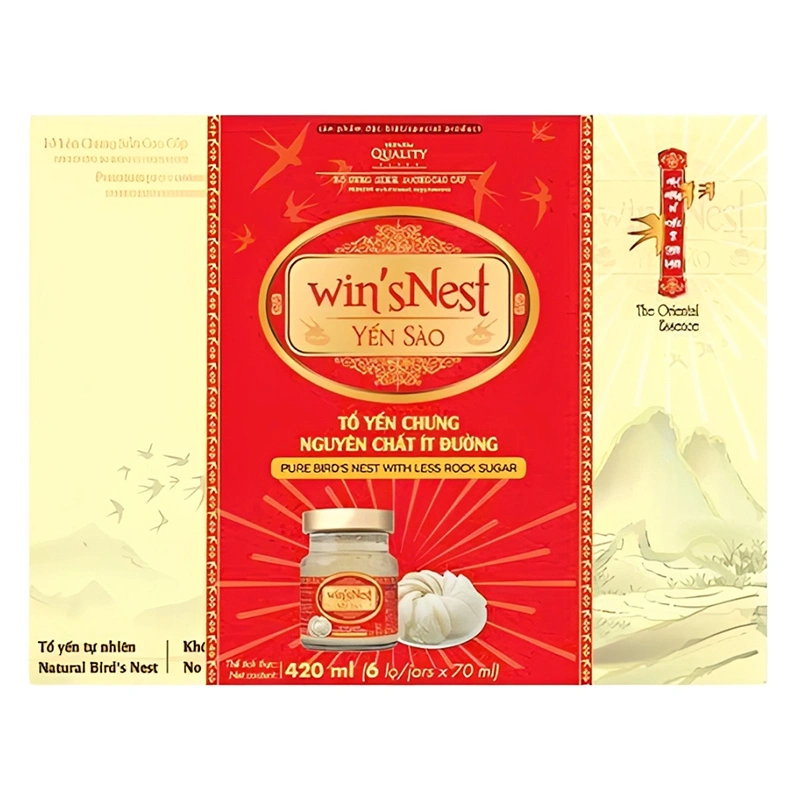 Hộp 6 hũ nước yến sào ít đường Win'sNest 70 ml (từ 1 tuổi) 2