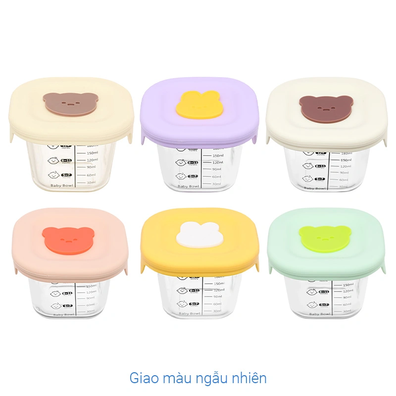 Hộp đựng sữa và thức ăn dặm cho bé TOP KIDS Baby Bowl 180ML - Màu ngẫu nhiên 2