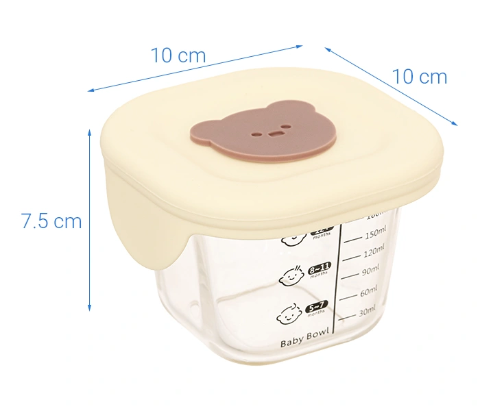 Hộp đựng sữa và thức ăn dặm cho bé TOP KIDS Baby Bowl 180ML - Màu ngẫu nhiên 18