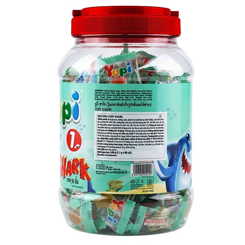 Hũ 80 viên kẹo dẻo Yupi Shark hương trái cây 3.1g (từ 3 tuổi) 2