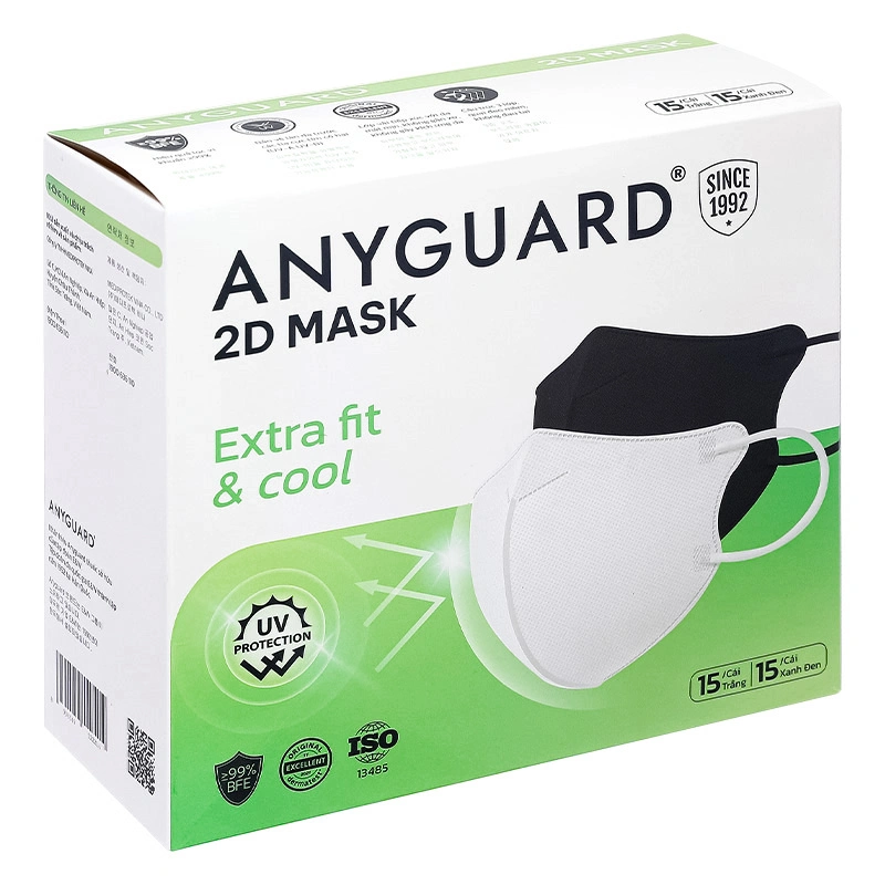 Hộp 30 cái khẩu trang y tế 2D Supper Fit & Cool Anyguard VN-799519-1 3 lớp 3