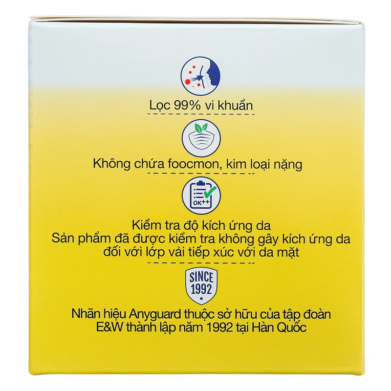 Hộp 30 cái khẩu trang y tế cho bé Anyguard VN-799520-30H 3 lớp 4