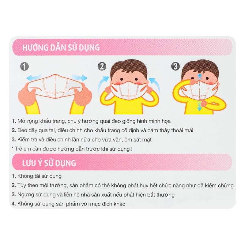 Hộp 30 cái khẩu trang y tế cho bé Anyguard VN-799520-30H 3 lớp 8