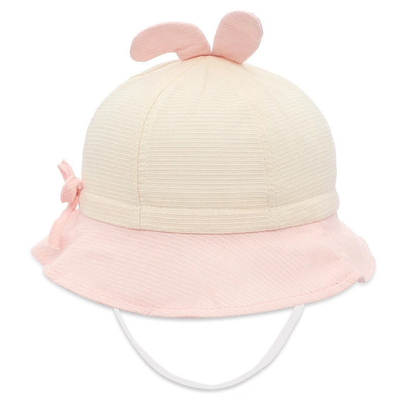 Nón vành cho bé TOP KIDS Nice day màu trắng - hồng 4