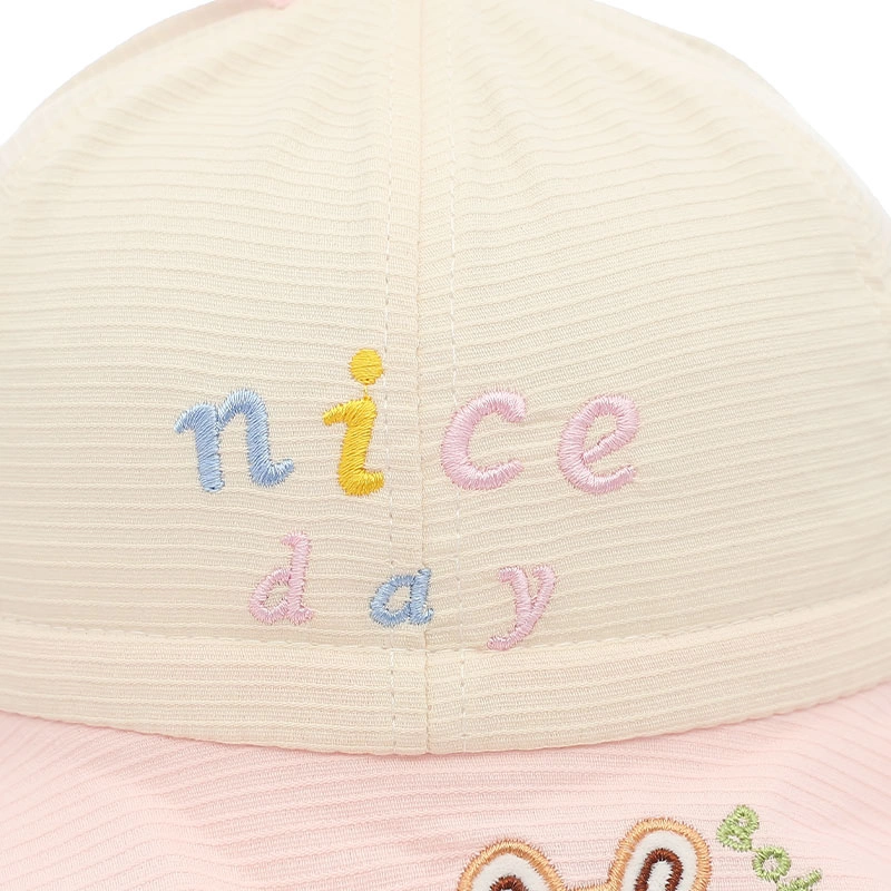 Nón vành cho bé TOP KIDS Nice day màu trắng - hồng 5