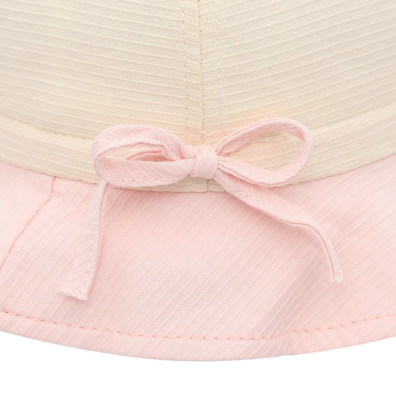 Nón vành cho bé TOP KIDS Nice day màu trắng - hồng 7