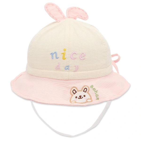 Nón vành TOP KIDS Nice day màu trắng - hồng