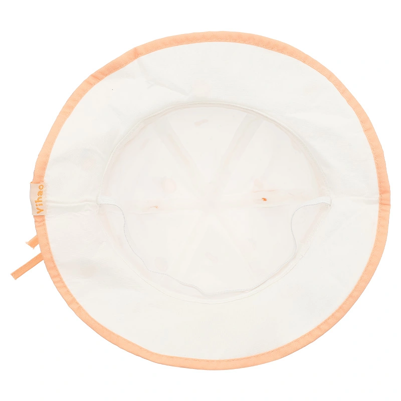 Nón vành cho bé TOP KIDS thỏ nơ màu cam 7