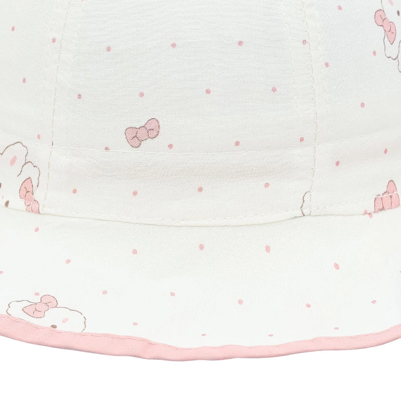 Nón vành cho bé TOP KIDS thỏ nơ màu cam 12