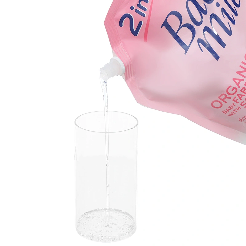 Nước giặt xả quần áo cho bé Babi Mild hương hoa anh đào túi 2.4 lít - Giao bao bì ngẫu nhiên 5