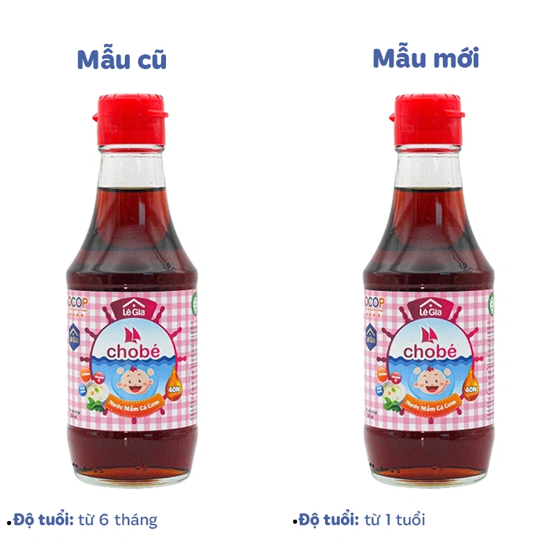 Nước mắm Lê Gia ăn dặm cho bé 40°N chai 200 ml (từ 1 tuổi) - Giao bao bì ngẫu nhiên 2